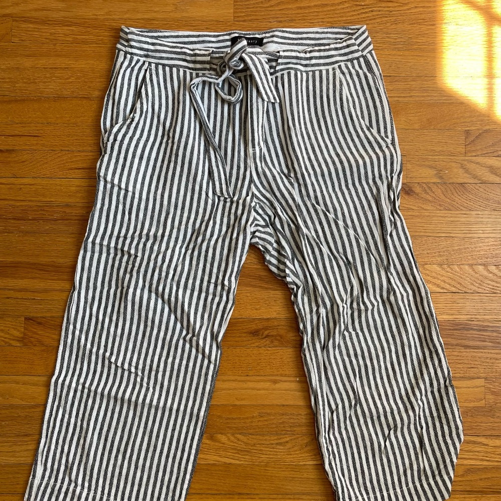 Sanctuary Black and White Striped Men's Chinos